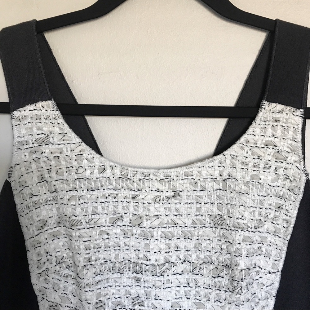 Worth New York Textured Color Block Sheath Dress 4 - image 2